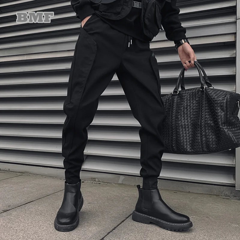 Korean Fashion Streetwear Black Slim Casual Pants Hip Hop Cropped Trousers European American High Street Joggers Cargo Pants
Korean Fashion Streetwear Black Slim Casual Pants Hip Hop Cropped Trousers European American High Street Joggers Cargo Pants