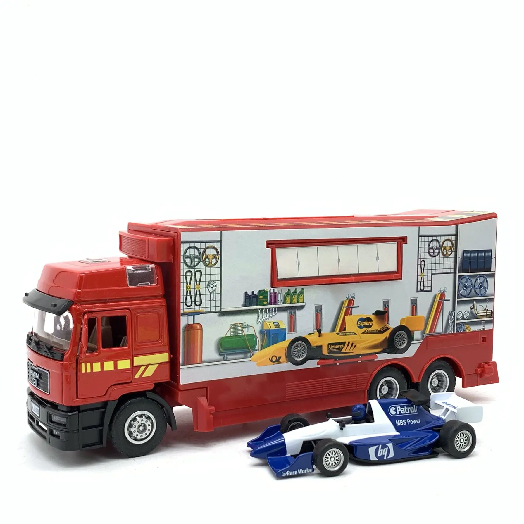 JOYCITY 1/43 Scale Germany MAN Logistics Support Truck With Small Car Diecast Metal Car Model Toy For Kids,Gift
JOYCITY 1/43 Scale Germany MAN Logistics Support Truck With Small Car Diecast Metal Car Model Toy For Kids,Gift