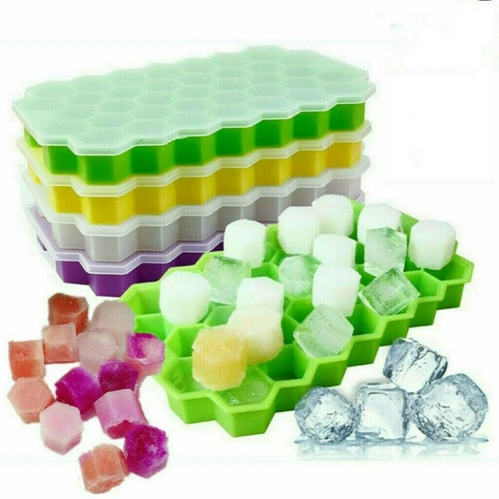 Stackable Safe Silicone Ice Cube Maker Molds Trays Easy-Release And Flexible 37 Cubes Ice For Chilled Drinks Gel Easy-Release
Stackable Safe Silicone Ice Cube Maker Molds Trays Easy-Release And Flexible 37 Cubes Ice For Chilled Drinks Gel Easy-Release