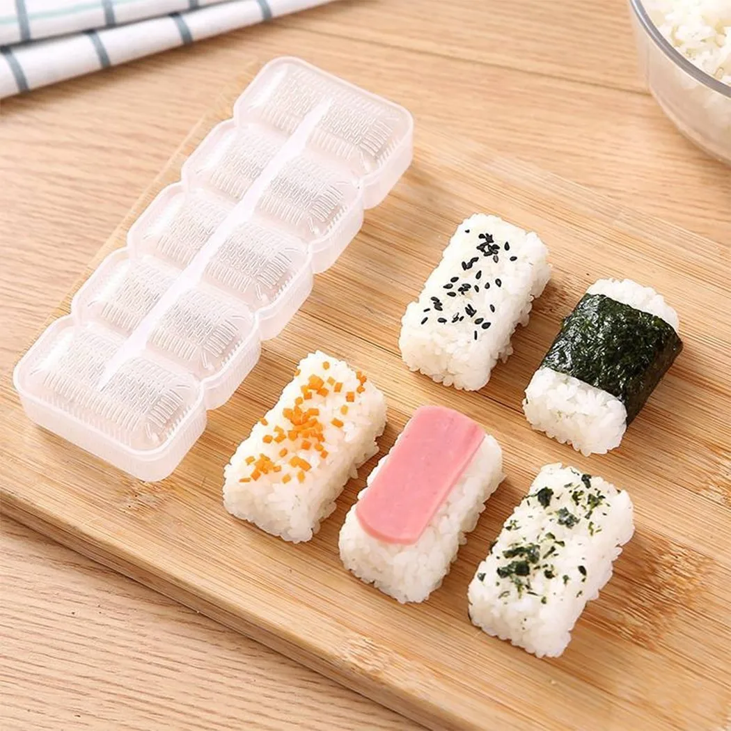 DIY Sushi Mold Onigiri 5 Rolls Food Grade Sushi Nigiri Maker Rice Ball Food Press Form Rice Ball Bento Press Maker Mold DIY Tool
DIY Sushi Mold Onigiri 5 Rolls Food Grade Sushi Nigiri Maker Rice Ball Food Press Form Rice Ball Bento Press Maker Mold DIY Tool