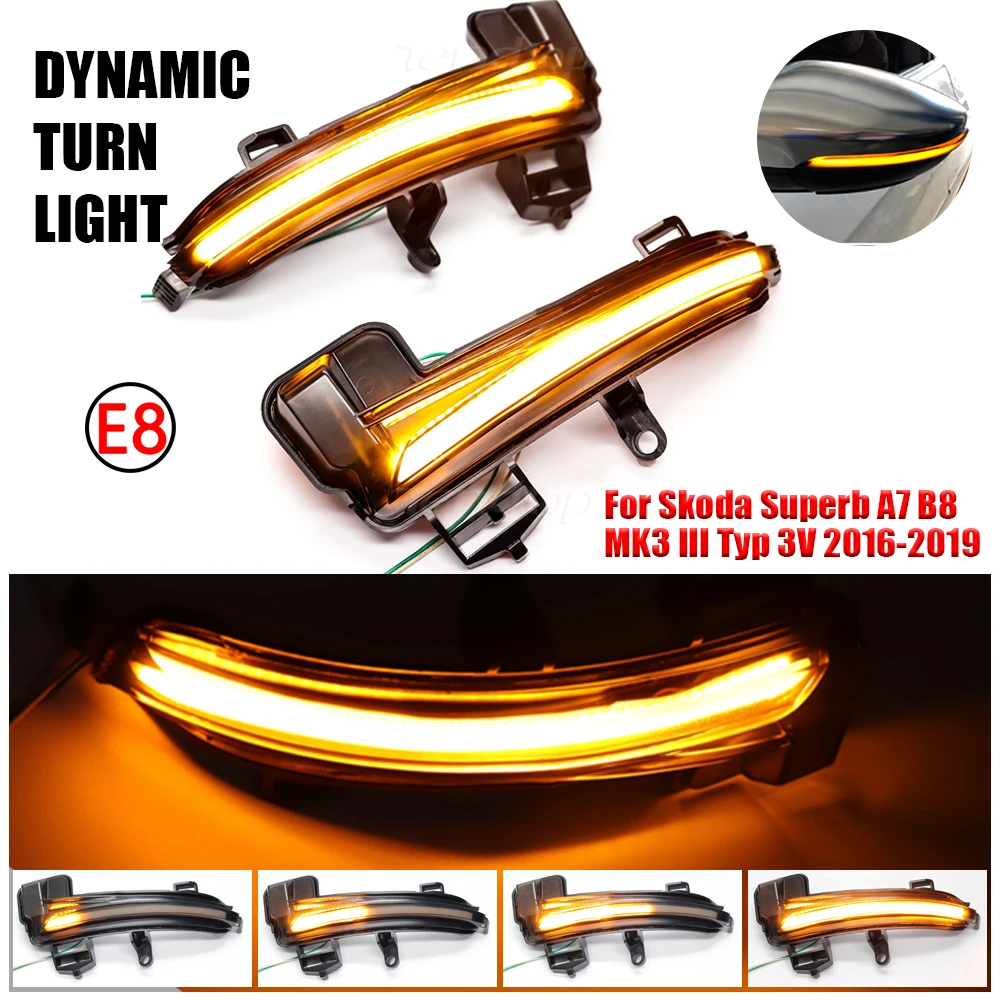 For Skoda Superb A7 B8 MK3 III Typ 3V 2016-2019 LED Dynamic Streamer Turn Signal Light Side Wing Rearview Mirror Indicator Lamps
For Skoda Superb A7 B8 MK3 III Typ 3V 2016-2019 LED Dynamic Streamer Turn Signal Light Side Wing Rearview Mirror Indicator Lamps