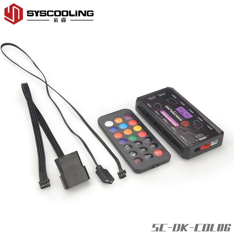 SYSCOOLING Fan RGB Light Controller Water Cooling Pump CPU Cold Blocks Synchronize Computer Motherboards
SYSCOOLING Fan RGB Light Controller Water Cooling Pump CPU Cold Blocks Synchronize Computer Motherboards
