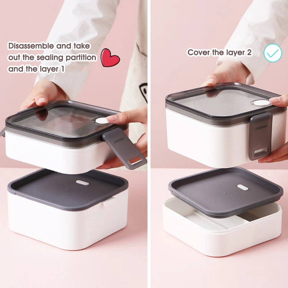 Bento Lunch Box 2 Compartments Lunch Container with Leak Proof Lid Dividers Food Storage Container for Office Student Travel
Bento Lunch Box 2 Compartments Lunch Container with Leak Proof Lid Dividers Food Storage Container for Office Student Travel