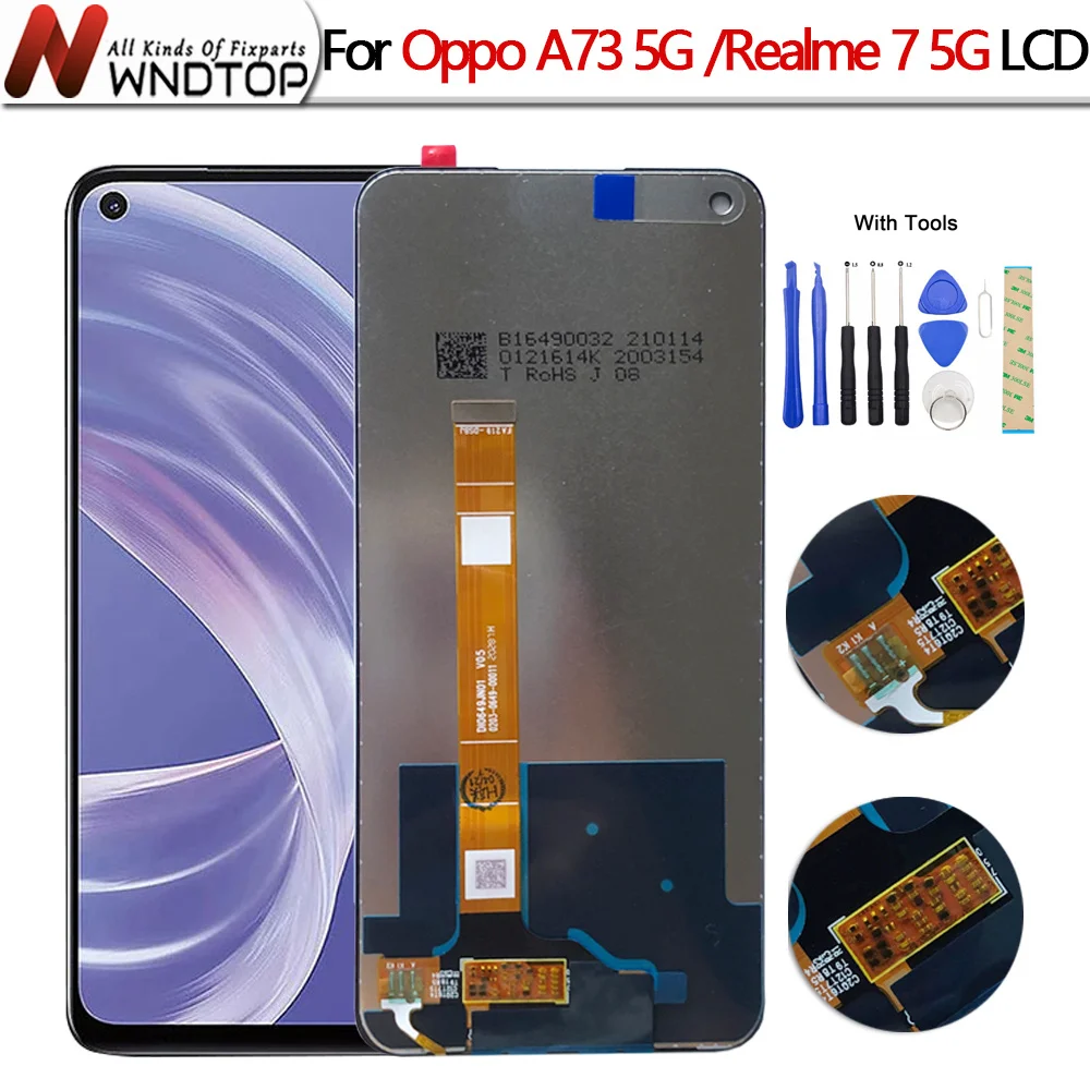 6,5 "для Oppo A73 5g Lcd CPH2161 дисплей кодирующий преобразователь сенсорного экрана в сборе для Realme 7 5G Lcd Замена для OPPO A72 5G LCD
6,5 "для Oppo A73 5g Lcd CPH2161 дисплей кодирующий преобразователь сенсорного экрана в сборе для Realme 7 5G Lcd Замена для OPPO A72 5G LCD
