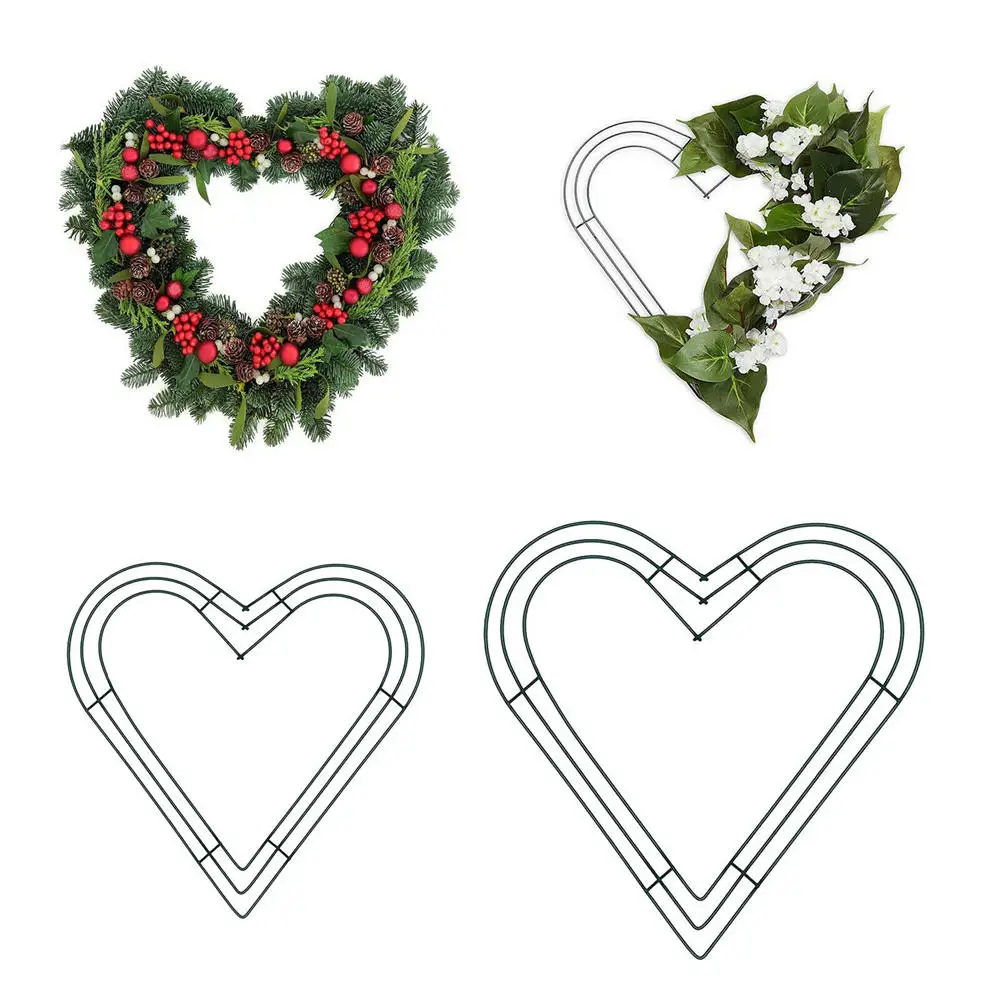 8/10/12/14inch Floral Metal Wire Wreath Frame Round Heart Shaped Artificial Flower Christmas Wedding Valentines Wall Decor
8/10/12/14inch Floral Metal Wire Wreath Frame Round Heart Shaped Artificial Flower Christmas Wedding Valentines Wall Decor