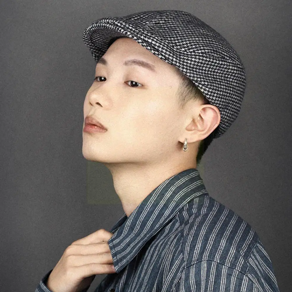 Cap Fashion,Comfortable Newsboy Baker Boy Tweed Flat Luxury Mens Hat Gatsb Cap Black Grey Herringbone Dropshipping Designer S3P2
Cap Fashion,Comfortable Newsboy Baker Boy Tweed Flat Luxury Mens Hat Gatsb Cap Black Grey Herringbone Dropshipping Designer S3P2