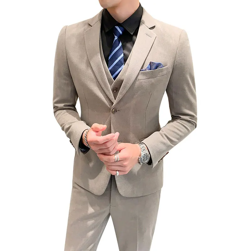 Formal Men Business Casual Suits Plus Size Blazer Fashion Dress Jacket Three Piece Set Coat Pants Vest Bridegroom Wedding S-5XL
Formal Men Business Casual Suits Plus Size Blazer Fashion Dress Jacket Three Piece Set Coat Pants Vest Bridegroom Wedding S-5XL