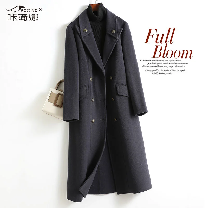 Autumn and Winter 2021 New Tweed Coat Double-sided Tweed Coat Women's Long Double Breasted 100% Wool
Autumn and Winter 2021 New Tweed Coat Double-sided Tweed Coat Women's Long Double Breasted 100% Wool