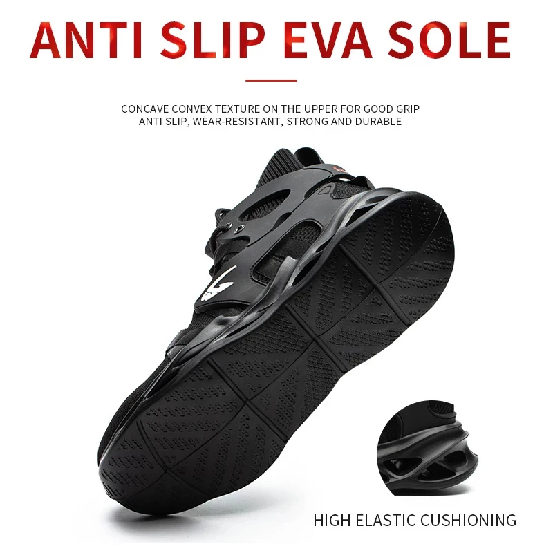 New Breathable Men's Safety Shoes New Work Shoes Waterproof Breathable SRA Non-slip EVA Four Breathable Men's Safety Shoes
New Breathable Men's Safety Shoes New Work Shoes Waterproof Breathable SRA Non-slip EVA Four Breathable Men's Safety Shoes