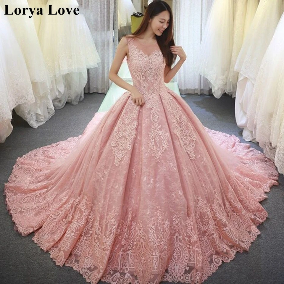 Pink Lace Summer Wedding Luxury Dresses Women 2020 Sweet Corset Beauty Plus Size Robe De Mariage Princesse Long Bridal Dress
Pink Lace Summer Wedding Luxury Dresses Women 2020 Sweet Corset Beauty Plus Size Robe De Mariage Princesse Long Bridal Dress