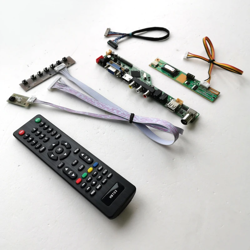 For LP121X1-A2/A2M1 Inverter+Remote+keyboard LCD Display Panel TV56 Drive Card Board VGA AV USB RF 1CCFL LVDS 20Pin DIY Kit
For LP121X1-A2/A2M1 Inverter+Remote+keyboard LCD Display Panel TV56 Drive Card Board VGA AV USB RF 1CCFL LVDS 20Pin DIY Kit