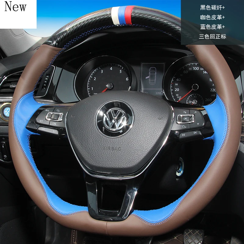 For Volkswagen Tayron Magotan Lamando Tuguan Hand-stitched Leather Suede Carbon Fiber Car Steering Wheel Cover Set Accessories
For Volkswagen Tayron Magotan Lamando Tuguan Hand-stitched Leather Suede Carbon Fiber Car Steering Wheel Cover Set Accessories