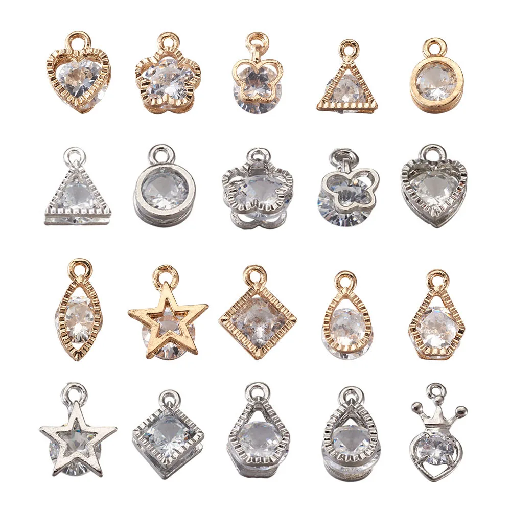 80-160pcs Cubic Zirconia Rhinestone Charms Pendants Drop Heart Crystal Charms for Jewelry DIY Earrings Necklace Bracelet Making
80-160pcs Cubic Zirconia Rhinestone Charms Pendants Drop Heart Crystal Charms for Jewelry DIY Earrings Necklace Bracelet Making