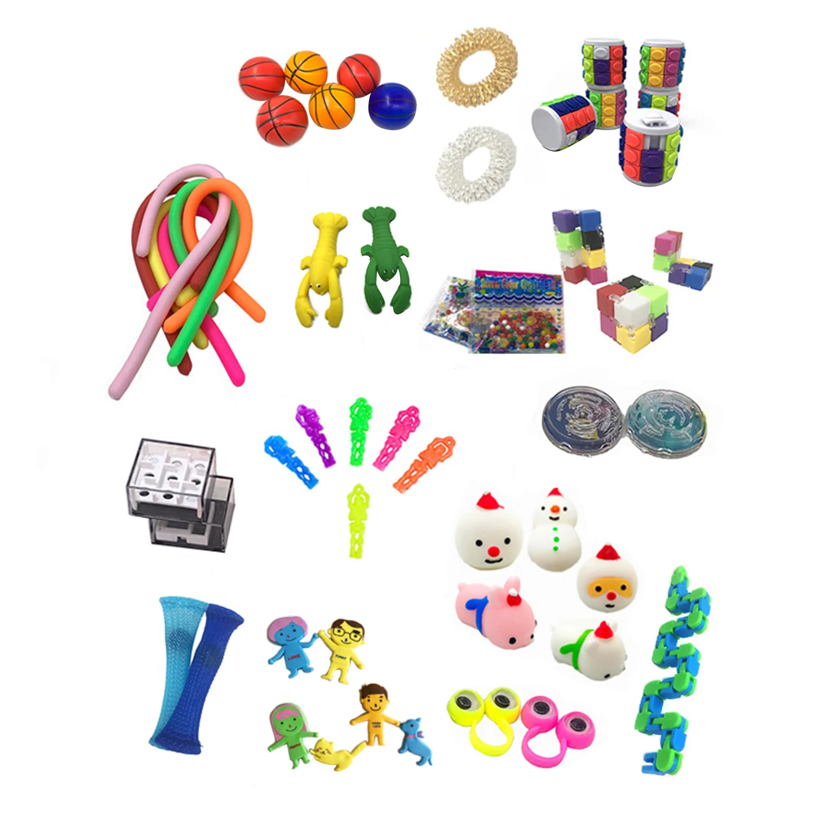 50Pcs/Pack Fidget Sensory Toy Set Stress Relief Toys Autism Anxiety Relief Stress Pop Bubble Fidget Sensory Toy For Kids Adults
50Pcs/Pack Fidget Sensory Toy Set Stress Relief Toys Autism Anxiety Relief Stress Pop Bubble Fidget Sensory Toy For Kids Adults