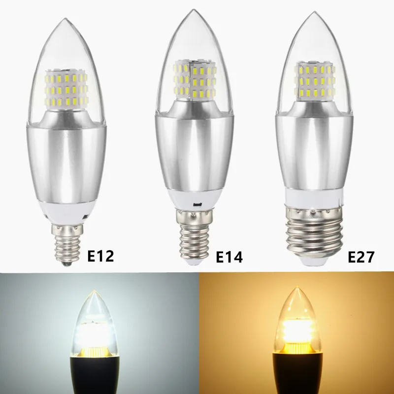AC85-265V E14 E12 7 Вт 470LM 60 SMD 3014 Светодиодный белый/теплый белый Стекло лампы в форме свечи лампы светильник нерегулируемая яркость для домашнего о...
AC85-265V E14 E12 7 Вт 470LM 60 SMD 3014 Светодиодный белый/теплый белый Стекло лампы в форме свечи лампы светильник нерегулируемая яркость для домашнего о...