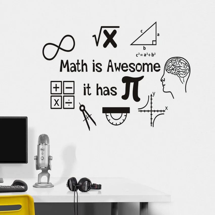 Vinyl Art Wall Decals Math Is Awesome Home Decor Study Room Science Experiment School Decor Poster Mural Room Decals W743
Vinyl Art Wall Decals Math Is Awesome Home Decor Study Room Science Experiment School Decor Poster Mural Room Decals W743
