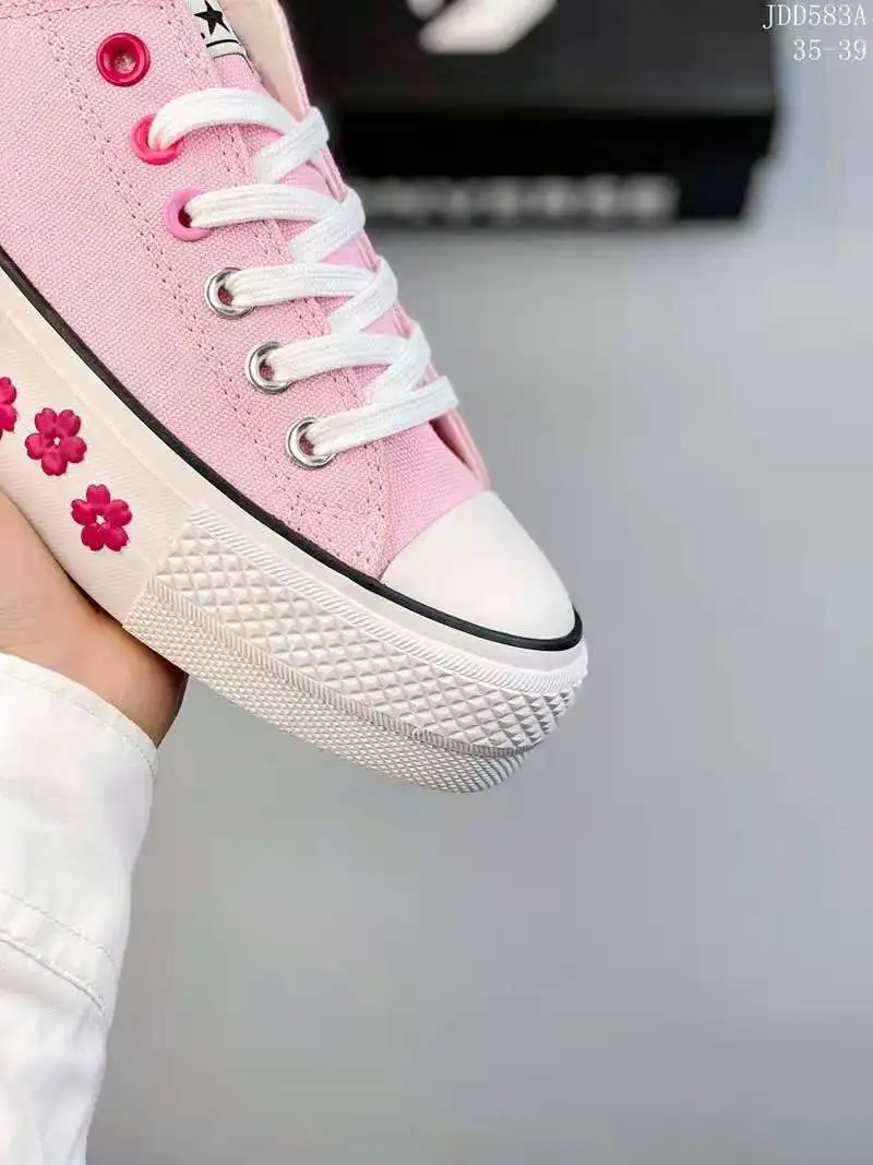 CONVERSE Women's Shoes All-Star Embroidery Thick-Soled Pink Women's Heightening Classic Sail Platform Shoes JDD583
CONVERSE Women's Shoes All-Star Embroidery Thick-Soled Pink Women's Heightening Classic Sail Platform Shoes JDD583