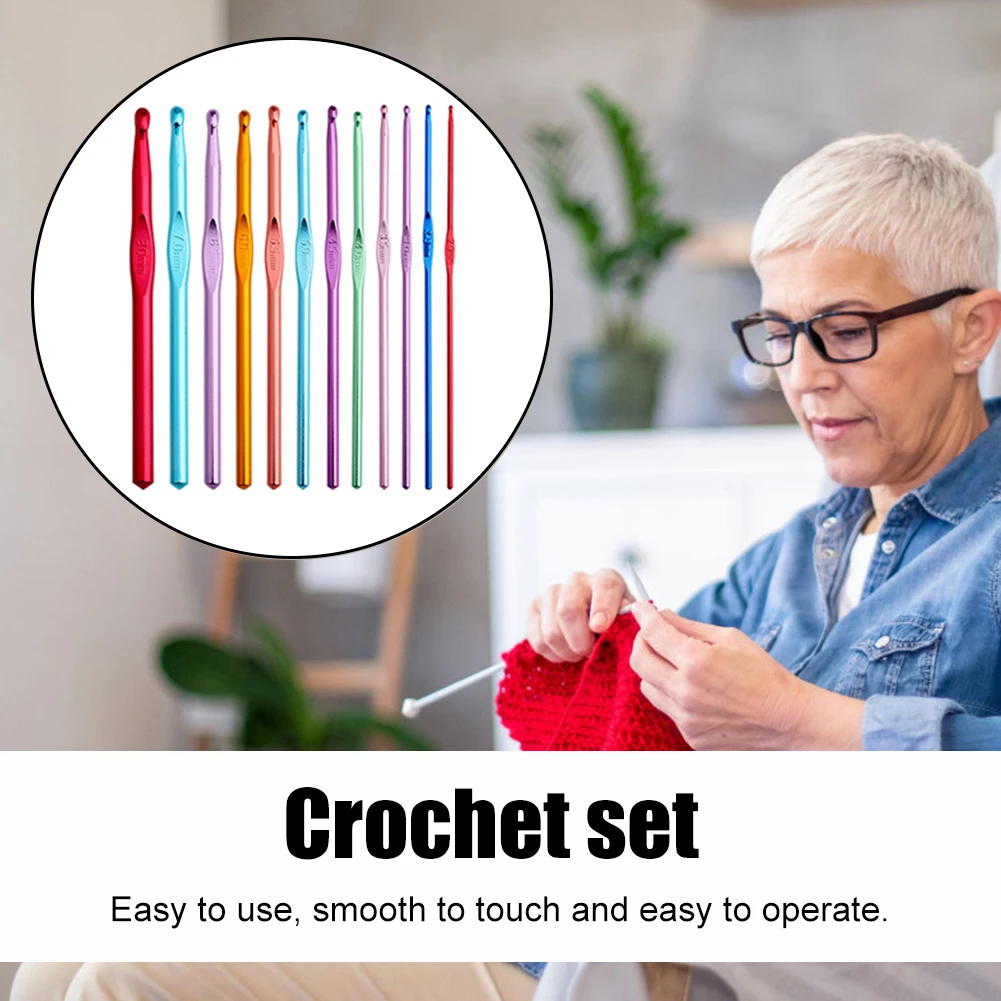 9Pcs Aluminum Crochet Hooks Sewing Needles Knitting needles Crochet Hook Sweater Weaving Tools Knitting Needles
9Pcs Aluminum Crochet Hooks Sewing Needles Knitting needles Crochet Hook Sweater Weaving Tools Knitting Needles