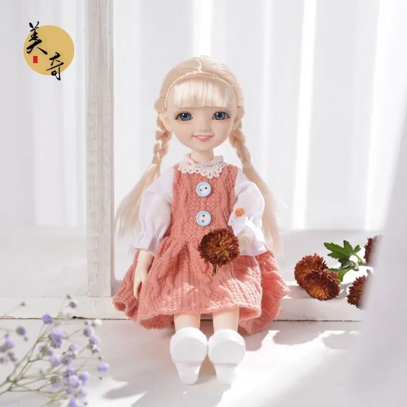 

30 см BJD кукла подвижные суставы Мульти-цвет волос Принцесса Кукла и одежды может одеваются девушки DIY игрушки подарки на день рождения