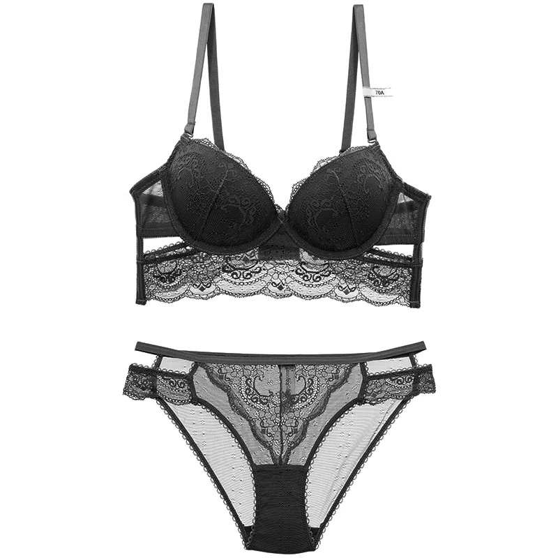 Women's sexy lace underwear widened side wing gather bra upper thin and thick lower breathable comfortable bra set WT030
Women's sexy lace underwear widened side wing gather bra upper thin and thick lower breathable comfortable bra set WT030