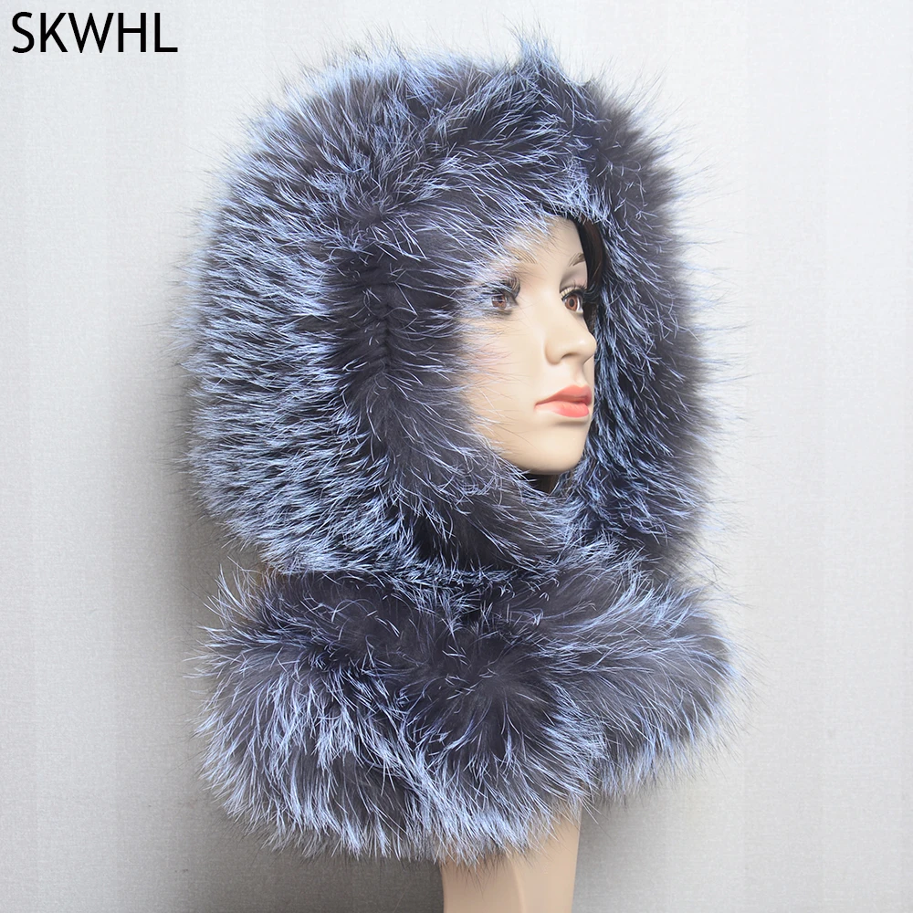 New Arrival Lady Real Fox Fur Hat&Scarf Winter Warm Fluffy Natural Fox Fur Hats&Scarves Women Knitted Genuine Fur Hooded Muffle
New Arrival Lady Real Fox Fur Hat&Scarf Winter Warm Fluffy Natural Fox Fur Hats&Scarves Women Knitted Genuine Fur Hooded Muffle