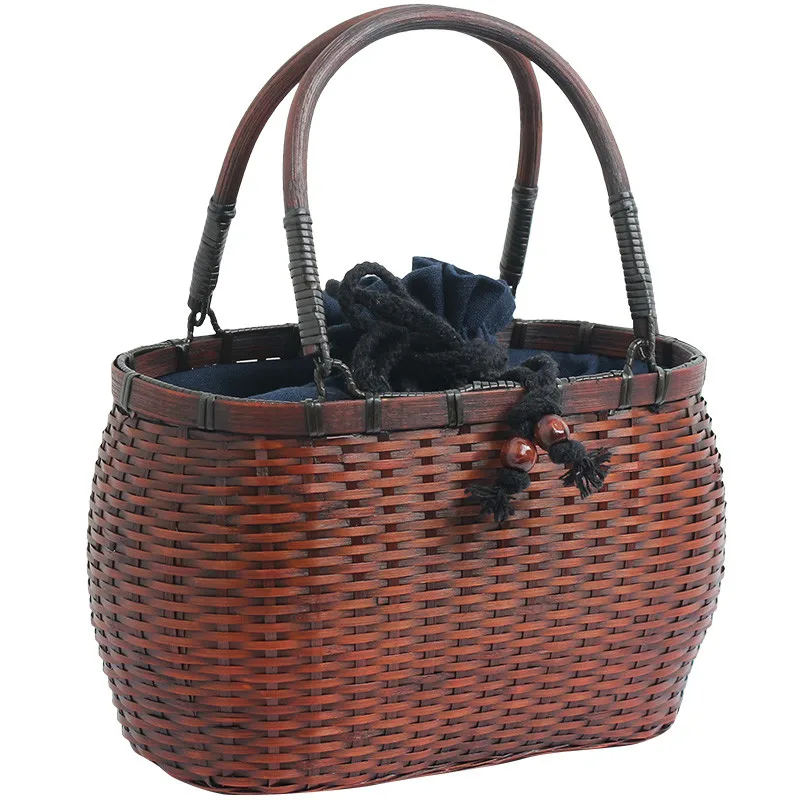 Сумка ручной работы в японском стиле бамбуковое, женская сумка из бамбука, сумка для чайной церемонии, Портативная сумка для хранения чайно... 
Сумка ручной работы в японском стиле бамбуковое, женская сумка из бамбука, сумка для чайной церемонии, Портативная сумка для хранения чайно...