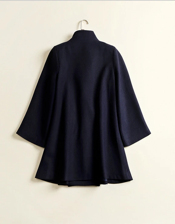 2020 Spring New Wool Women Coats Blends Navy Blue Office Work Coats Lady Loose Fashion Cloak Winter Coat Women F886
2020 Spring New Wool Women Coats Blends Navy Blue Office Work Coats Lady Loose Fashion Cloak Winter Coat Women F886
