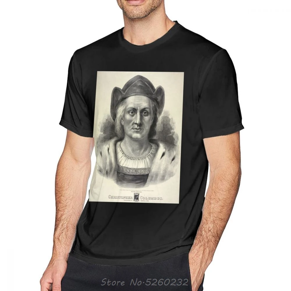 Columbus T Shirt Christopher Columbus 2 - 1892 - Currier - Ives T-Shirt Plus size Print Tee Shirt Beach Male Short Sleeve Tshirt
Columbus T Shirt Christopher Columbus 2 - 1892 - Currier - Ives T-Shirt Plus size Print Tee Shirt Beach Male Short Sleeve Tshirt