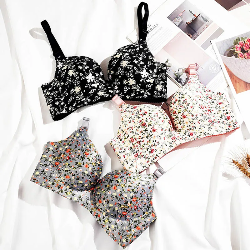 Women Lingerie Seamless Adjustable Bra Sexy Comfortable Nylon Flower Print One-Piece Underwear 1Pcs Breathable lingerie
Women Lingerie Seamless Adjustable Bra Sexy Comfortable Nylon Flower Print One-Piece Underwear 1Pcs Breathable lingerie