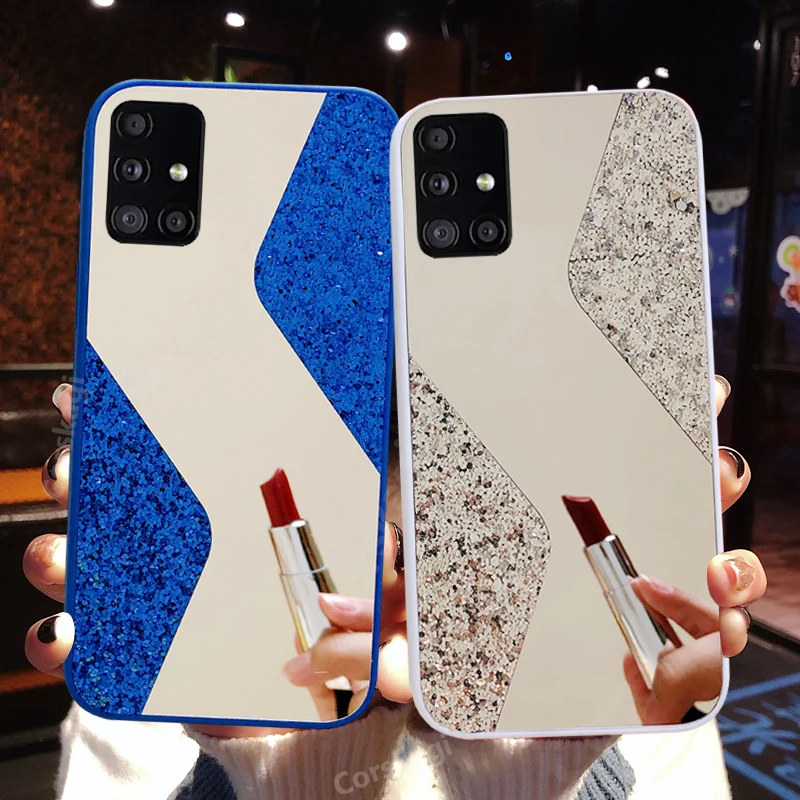 Зеркальный силиконовый чехол для Samsung Galaxy A10 A10S A20 A20S A30 A30S A50 A50S A70 M21 M30S | Мобильные