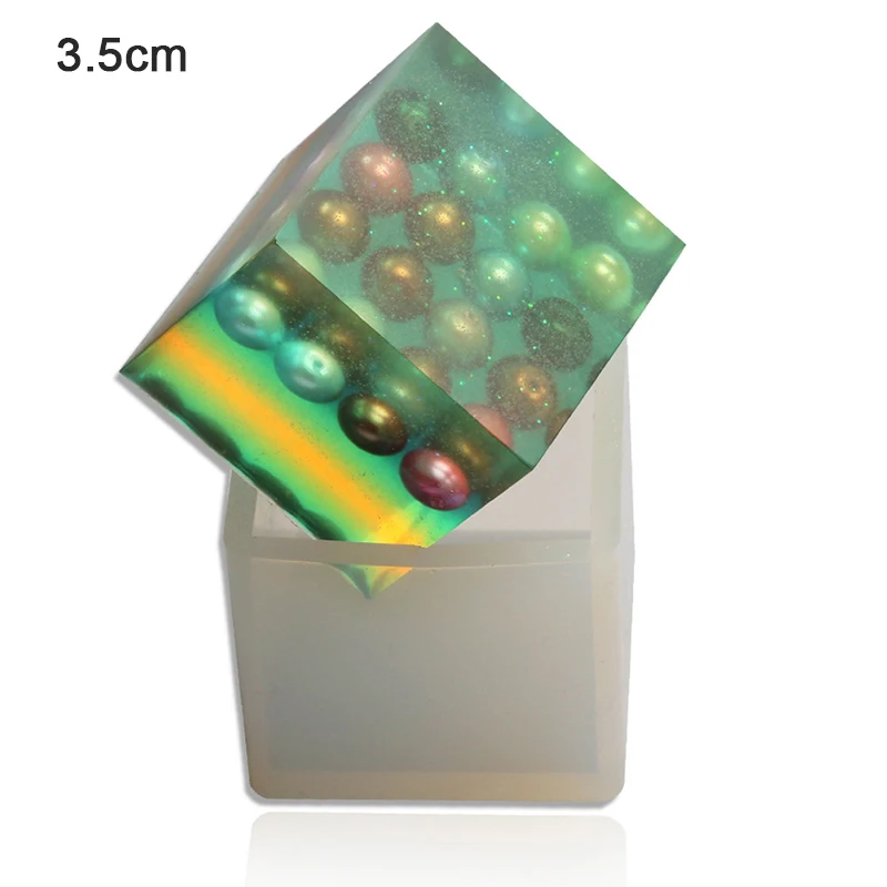 DIY Silicone Pendant Mold Jewelry Making Cube UV Epoxy Resin Mold Casting Mould
DIY Silicone Pendant Mold Jewelry Making Cube UV Epoxy Resin Mold Casting Mould