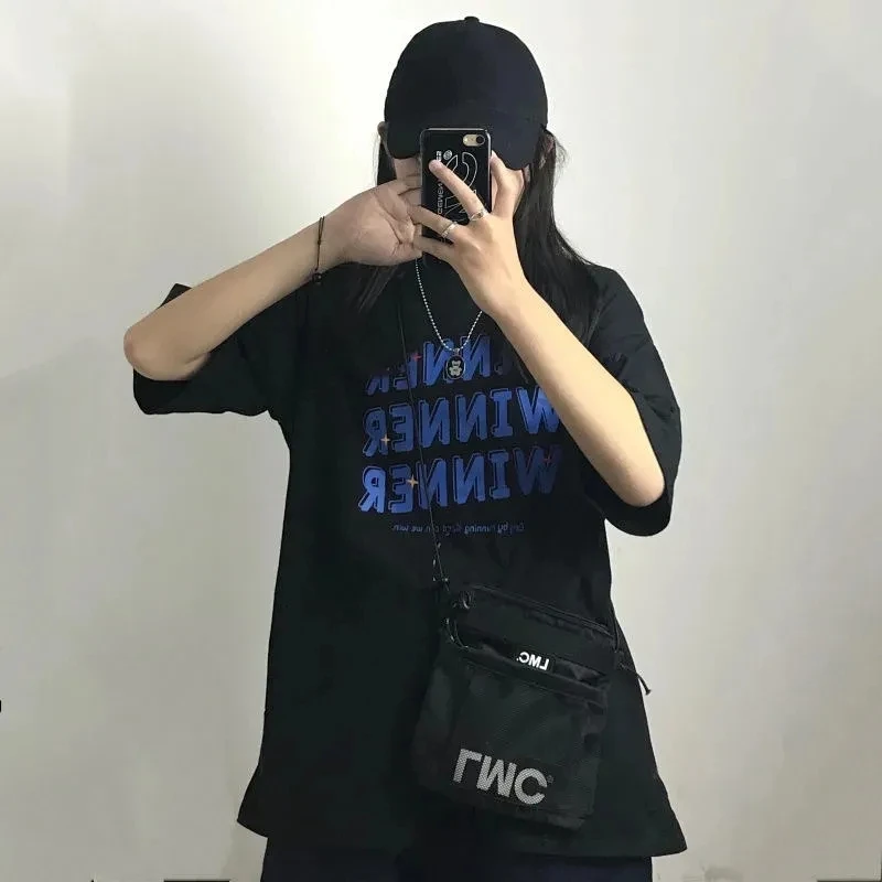 Oversize dropshipping Hip Hop Tops harajuku vintage aesthetic gothic graphic punk clothes Women's t-shirts korean style Black
Oversize dropshipping Hip Hop Tops harajuku vintage aesthetic gothic graphic punk clothes Women's t-shirts korean style Black