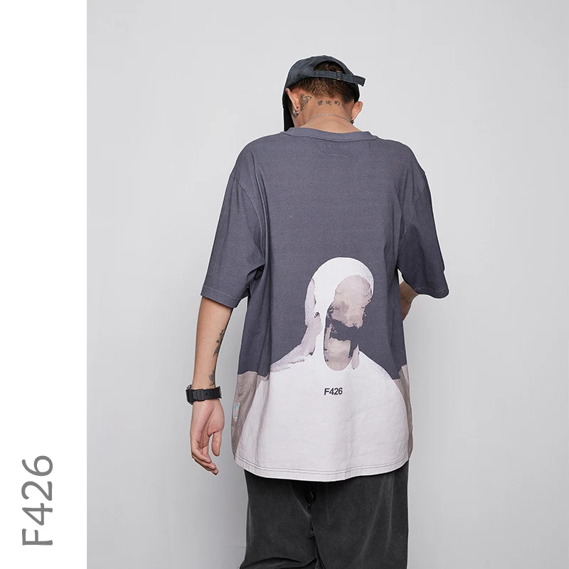 F426 Portrait Print 2020 SS Streetwear Tshirts Men Oversized T-shirt Unisex Hip Hop Tops Tees Men Funny Summer Tshirt
F426 Portrait Print 2020 SS Streetwear Tshirts Men Oversized T-shirt Unisex Hip Hop Tops Tees Men Funny Summer Tshirt