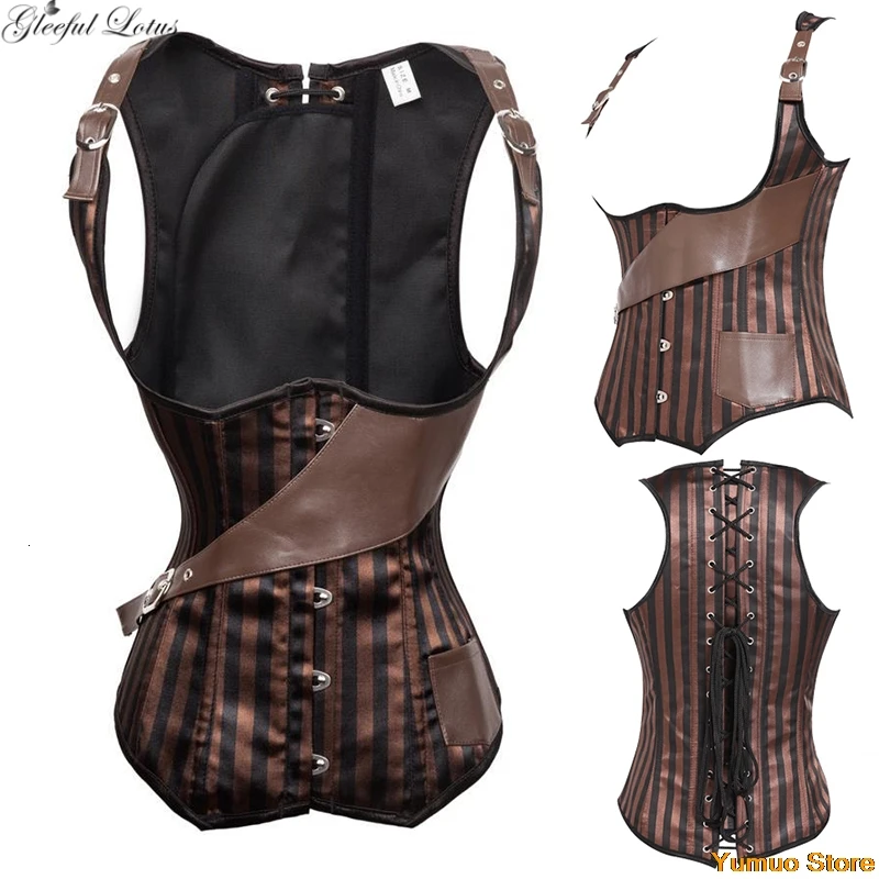 Steampunk Corset Top Women Corset Sexy Bustier Gothic Corselet Overbust Leather Bustier Waist Trainer Plus Size 6xl Steel Boned
Steampunk Corset Top Women Corset Sexy Bustier Gothic Corselet Overbust Leather Bustier Waist Trainer Plus Size 6xl Steel Boned