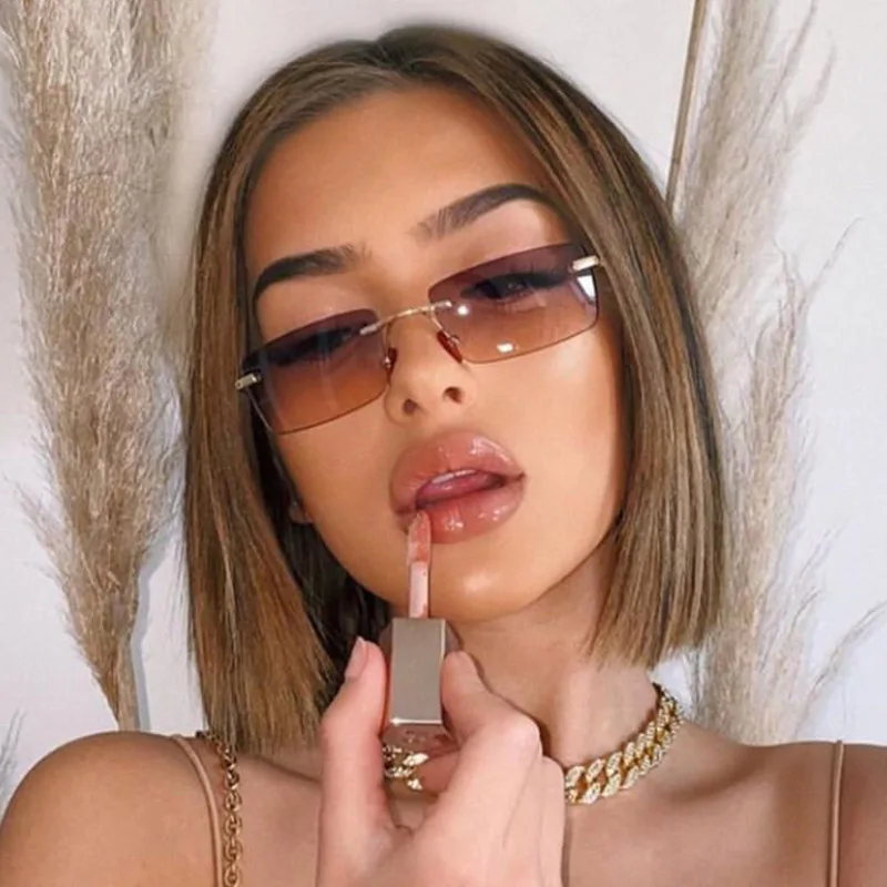Luxury Brand Small Rectangle Sunglasses Women 2020 Grey Pink Shades For Women 90s Vintage Rimless Square Sunglasses Unisex UV400
Luxury Brand Small Rectangle Sunglasses Women 2020 Grey Pink Shades For Women 90s Vintage Rimless Square Sunglasses Unisex UV400