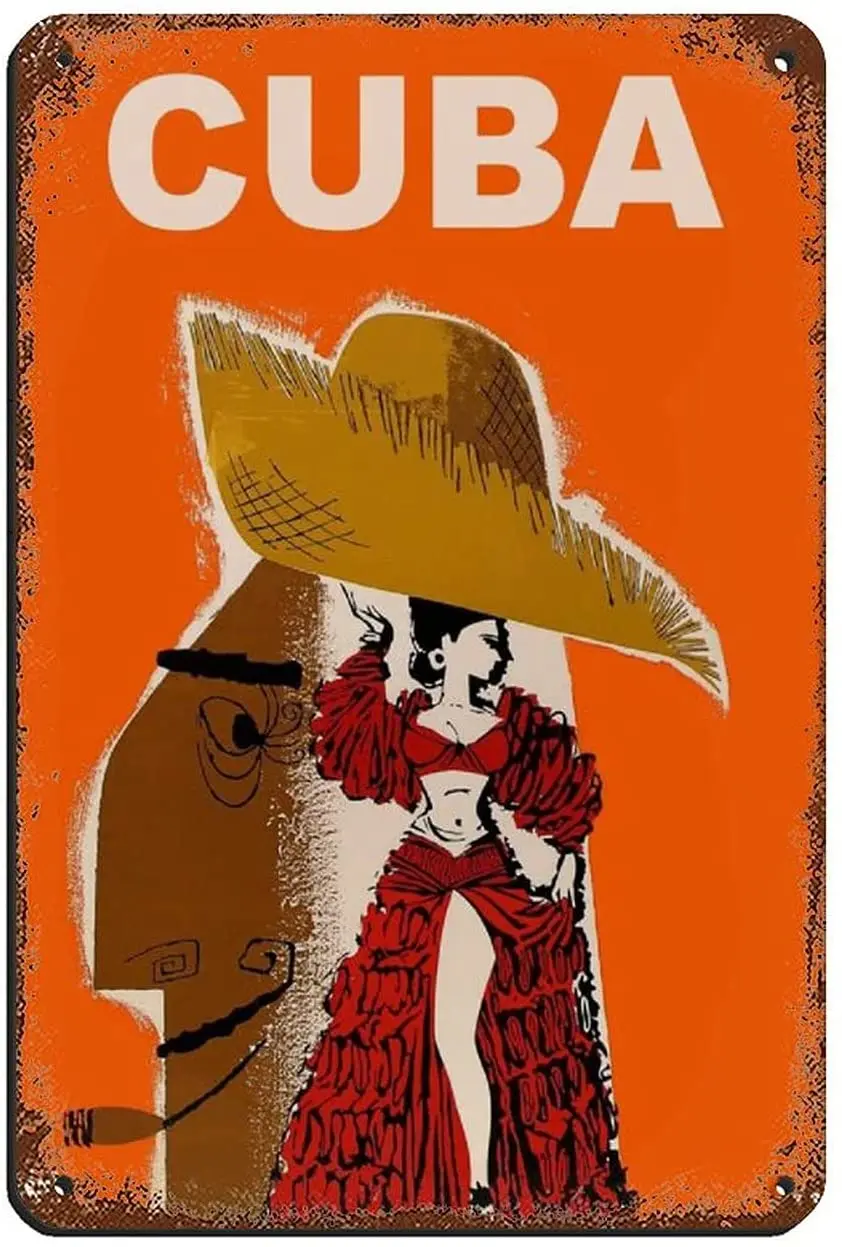 Cuba Travel Poster Tin Sign Vintage Metal Pub Club Cafe bar Home Wall Art Decoration Poster Retro 8×12inch(20×30cm)
Cuba Travel Poster Tin Sign Vintage Metal Pub Club Cafe bar Home Wall Art Decoration Poster Retro 8×12inch(20×30cm)