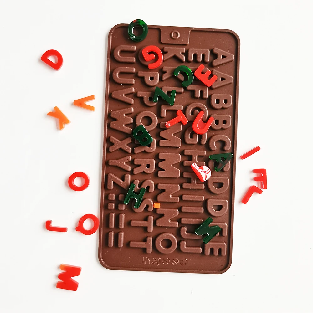 New Silicone Chocolate Mold Letter Baking Tools Non-Stick Silicone Cake Mould Jelly Candy 3D DIY Molds Kitchen Accessories
New Silicone Chocolate Mold Letter Baking Tools Non-Stick Silicone Cake Mould Jelly Candy 3D DIY Molds Kitchen Accessories