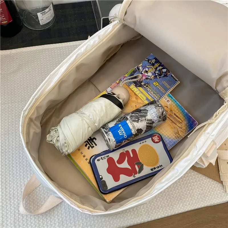 Japanese Style Pure Color Fashion Women Backpack Lightweight Oxford Cloth Student Schoolbag Waterproof Anti-theft Travel Bags 
Japanese Style Pure Color Fashion Women Backpack Lightweight Oxford Cloth Student Schoolbag Waterproof Anti-theft Travel Bags