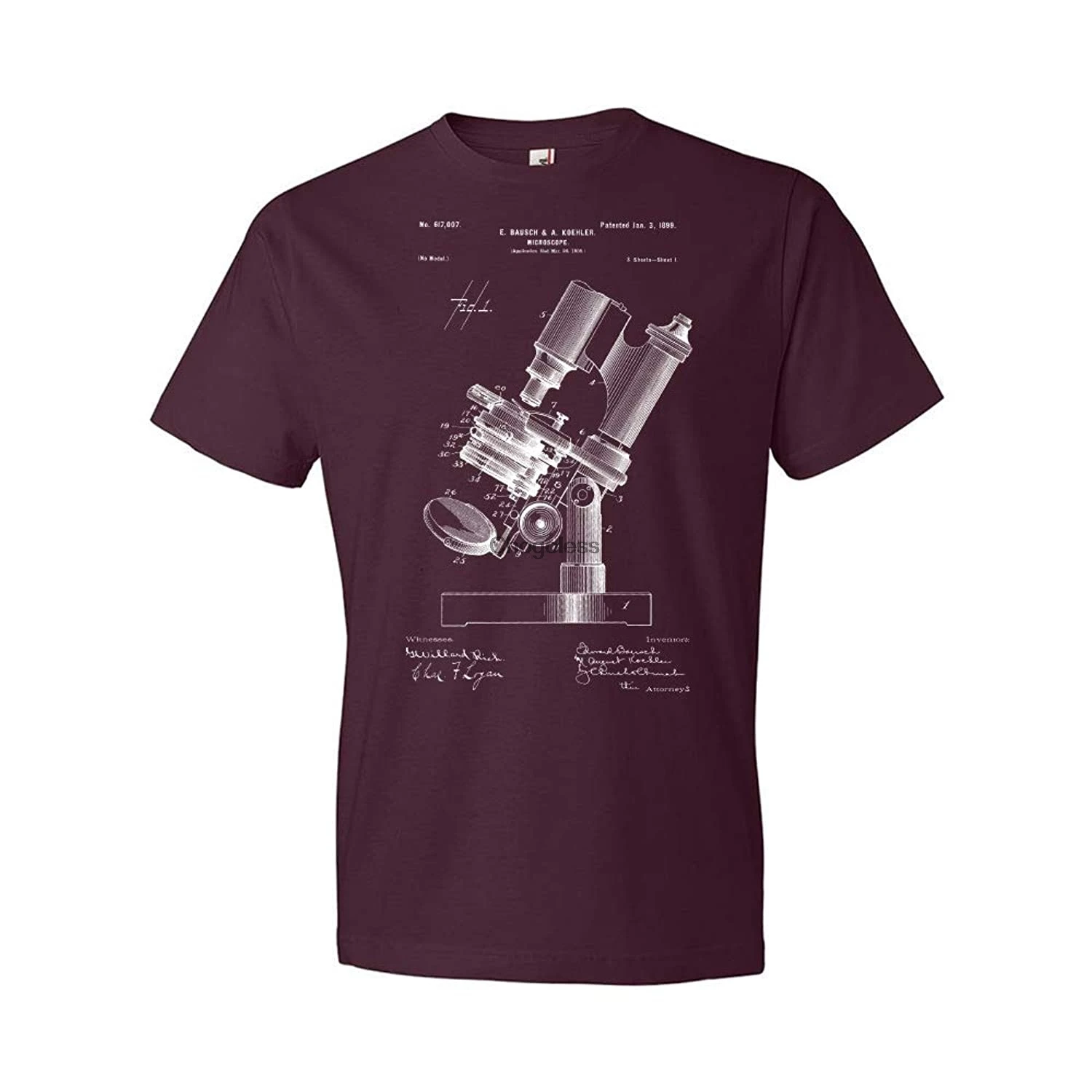 Patent Earth Bausch & Koehler Microscope T-Shirt Bio Lab Shirt Science Teacher Gift
Patent Earth Bausch & Koehler Microscope T-Shirt Bio Lab Shirt Science Teacher Gift