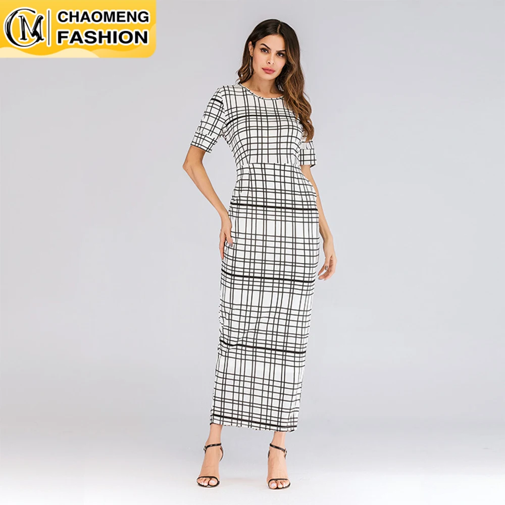 Fashion Plaid Printing Summer Bohemian Women Beach Long Dress America Europe Africa Elegant Femme Robe Casual Vestido De Mujer
Fashion Plaid Printing Summer Bohemian Women Beach Long Dress America Europe Africa Elegant Femme Robe Casual Vestido De Mujer