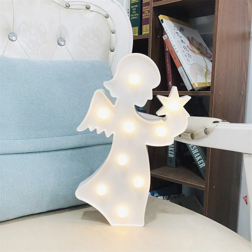 Romantic LED Angel Fairies Shaped Night Light Battery Powered Night Lamp Home Bedroom Decorative Lamp 3D Atmosphere Lamp
Romantic LED Angel Fairies Shaped Night Light Battery Powered Night Lamp Home Bedroom Decorative Lamp 3D Atmosphere Lamp