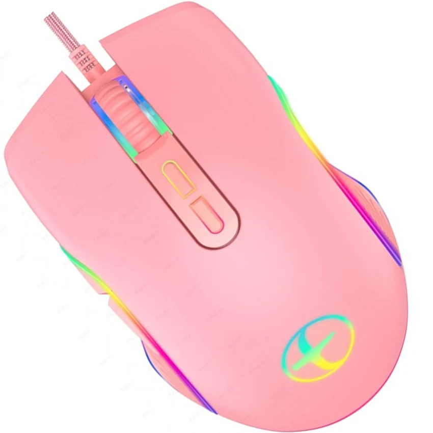 Wired Gaming Mouse USB Type-C 3200 DPI Pink Girls Ergonomic Mouse With RGB Backlight for Apple PC USB Type-C Devices
Wired Gaming Mouse USB Type-C 3200 DPI Pink Girls Ergonomic Mouse With RGB Backlight for Apple PC USB Type-C Devices