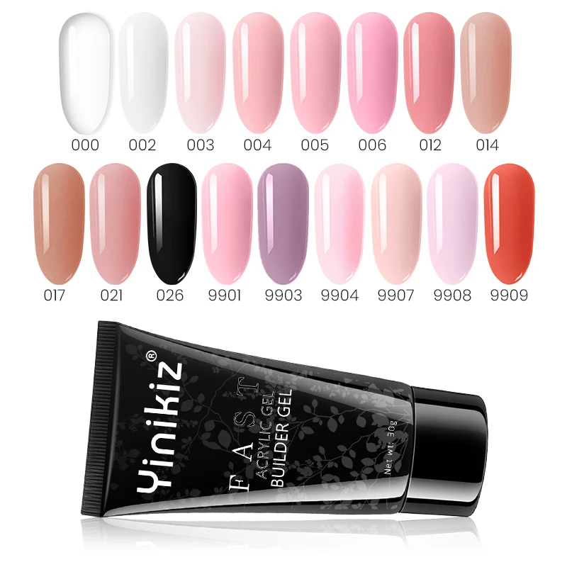 UV Builder Extending Jelly Poly Extension Nail Gel Set Nails Kit French Art Manicure Polish Natural Acrylic | Красота и здоровье