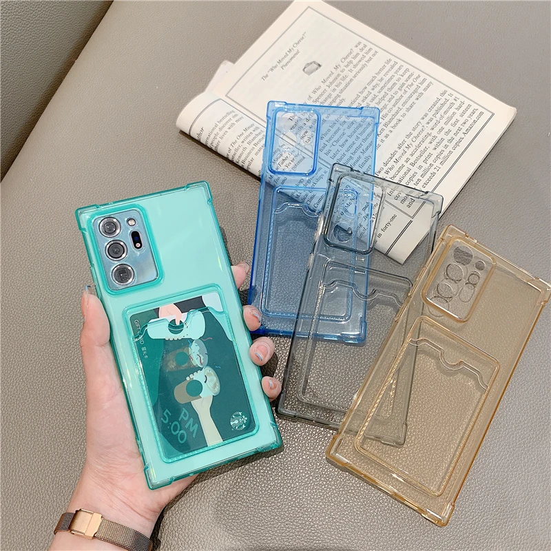 Transparent Card Slot Case Cover for Samsung Galaxy S21 S20 FE S10 Plus Note 20 Ultra A02 A12 A22 A32 A42 A52 A72 M12 M42 F12 5G
Transparent Card Slot Case Cover for Samsung Galaxy S21 S20 FE S10 Plus Note 20 Ultra A02 A12 A22 A32 A42 A52 A72 M12 M42 F12 5G