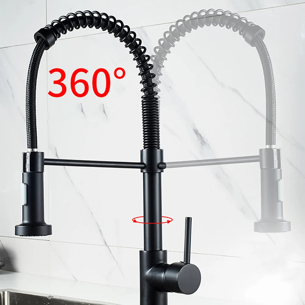 Black Kitchen Faucet Pull-down Spring Kitchen Tap Hot Cold Water Kitchen Mixer Tap Sink Faucet Brass Torneira
Black Kitchen Faucet Pull-down Spring Kitchen Tap Hot Cold Water Kitchen Mixer Tap Sink Faucet Brass Torneira
