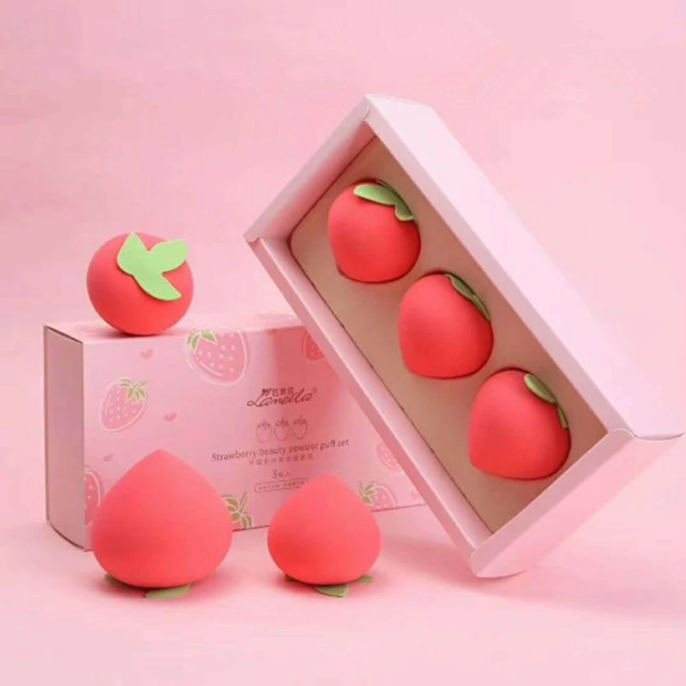3pcs Makeup Sponge Professional Cosmetic Puff For Foundation Concealer Cream Make Up Soft Cute Fruit Dry And Wet Dual Use Sponge
3pcs Makeup Sponge Professional Cosmetic Puff For Foundation Concealer Cream Make Up Soft Cute Fruit Dry And Wet Dual Use Sponge