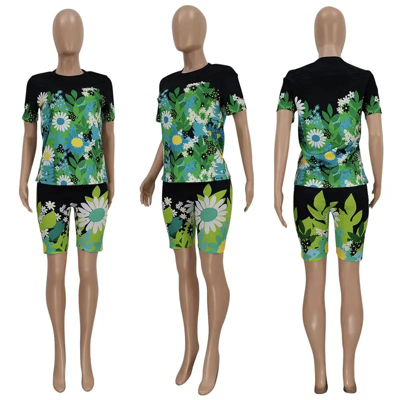 ZOOEFFBB Print Two Piece Set O-Neck Top and Biker Shorts Outfit for Womans Summer 2021 Trendy Joggers Lounge Wear Matching Sets
ZOOEFFBB Print Two Piece Set O-Neck Top and Biker Shorts Outfit for Womans Summer 2021 Trendy Joggers Lounge Wear Matching Sets