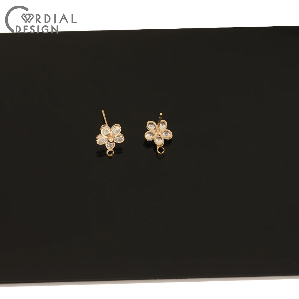 Cordial Design 20Pcs 11*14MM CZ Earrings Stud/Jewelry Accessories/Genuine Gold Plating/Hand Made/Jewelry Findings & Components
Cordial Design 20Pcs 11*14MM CZ Earrings Stud/Jewelry Accessories/Genuine Gold Plating/Hand Made/Jewelry Findings & Components