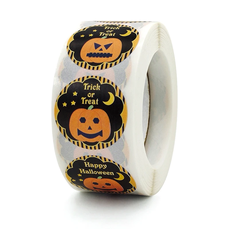 Kids Cartoon Pumpkins Sticker Roll Colorful 500-Count Stickers Round Grimace Sticker Halloween Party Gift Supply WWO66
Kids Cartoon Pumpkins Sticker Roll Colorful 500-Count Stickers Round Grimace Sticker Halloween Party Gift Supply WWO66