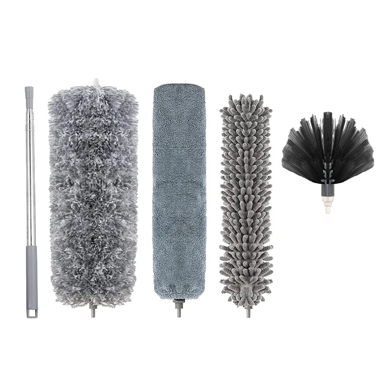 Microfiber Duster with Stainless Steel Extension Pole, Washable Duster for Cleaning Ceiling Fan,Blinds,Furniture,Cars
Microfiber Duster with Stainless Steel Extension Pole, Washable Duster for Cleaning Ceiling Fan,Blinds,Furniture,Cars